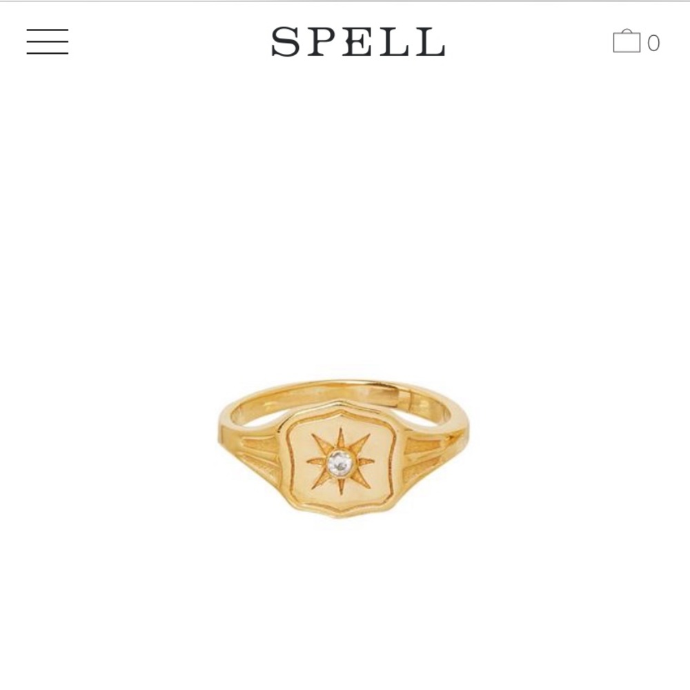 ✨SPELL & THE GYPSY “WILD LOVE”SIGNET RING✨SZ 9